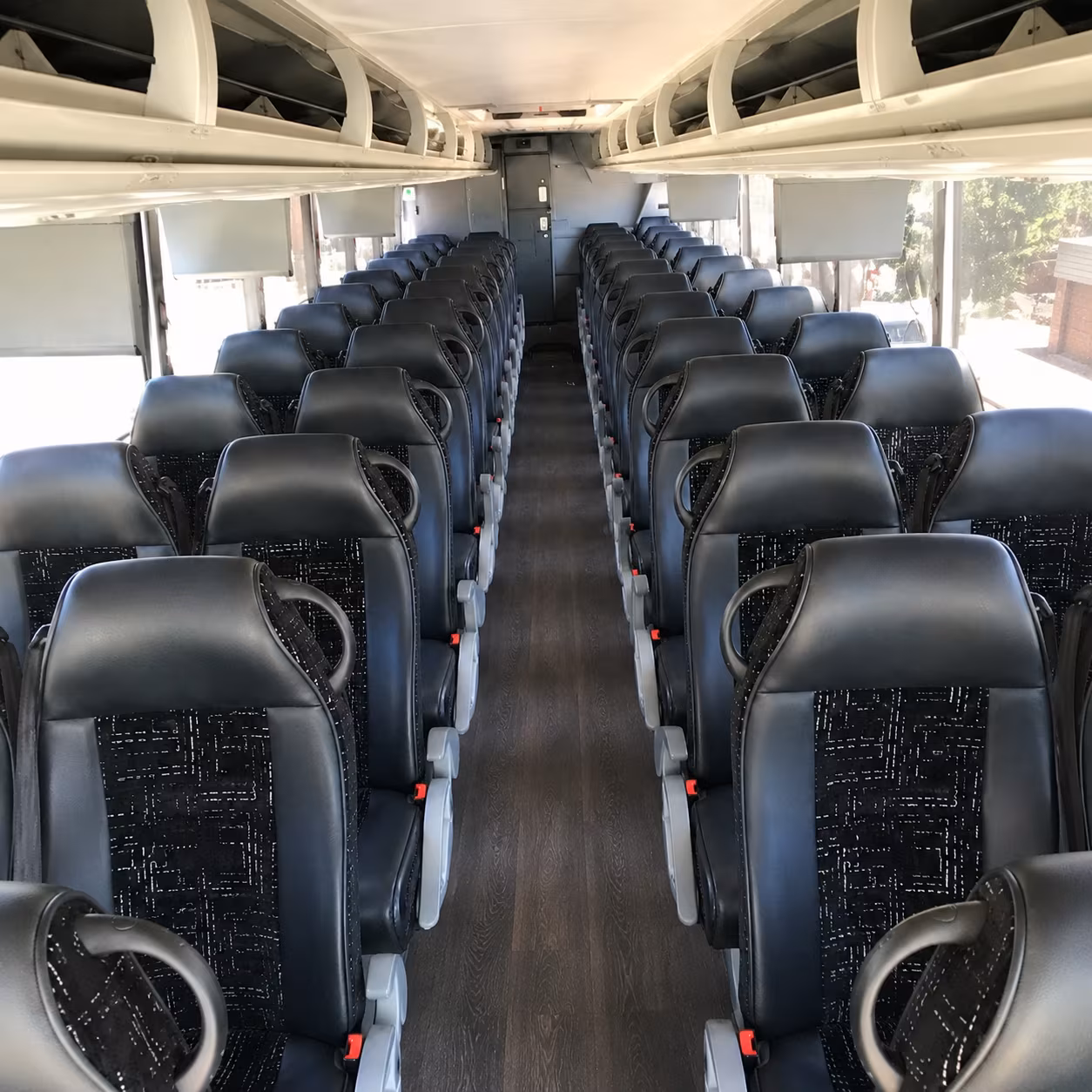 charter buses for trade show attendees at vibe credit union showplace
