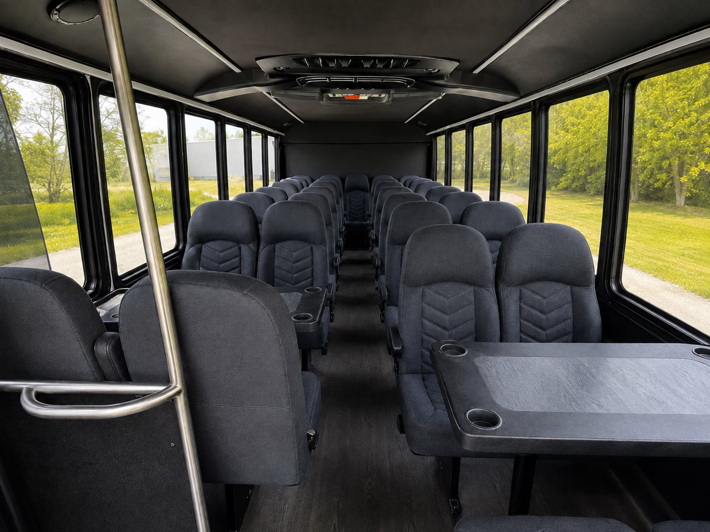warren 20 passenger minibus interior