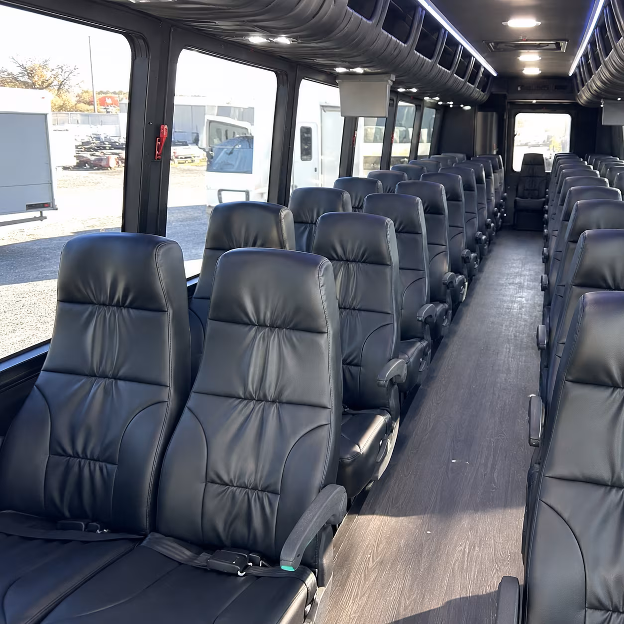warren 25 passenger minibus inside