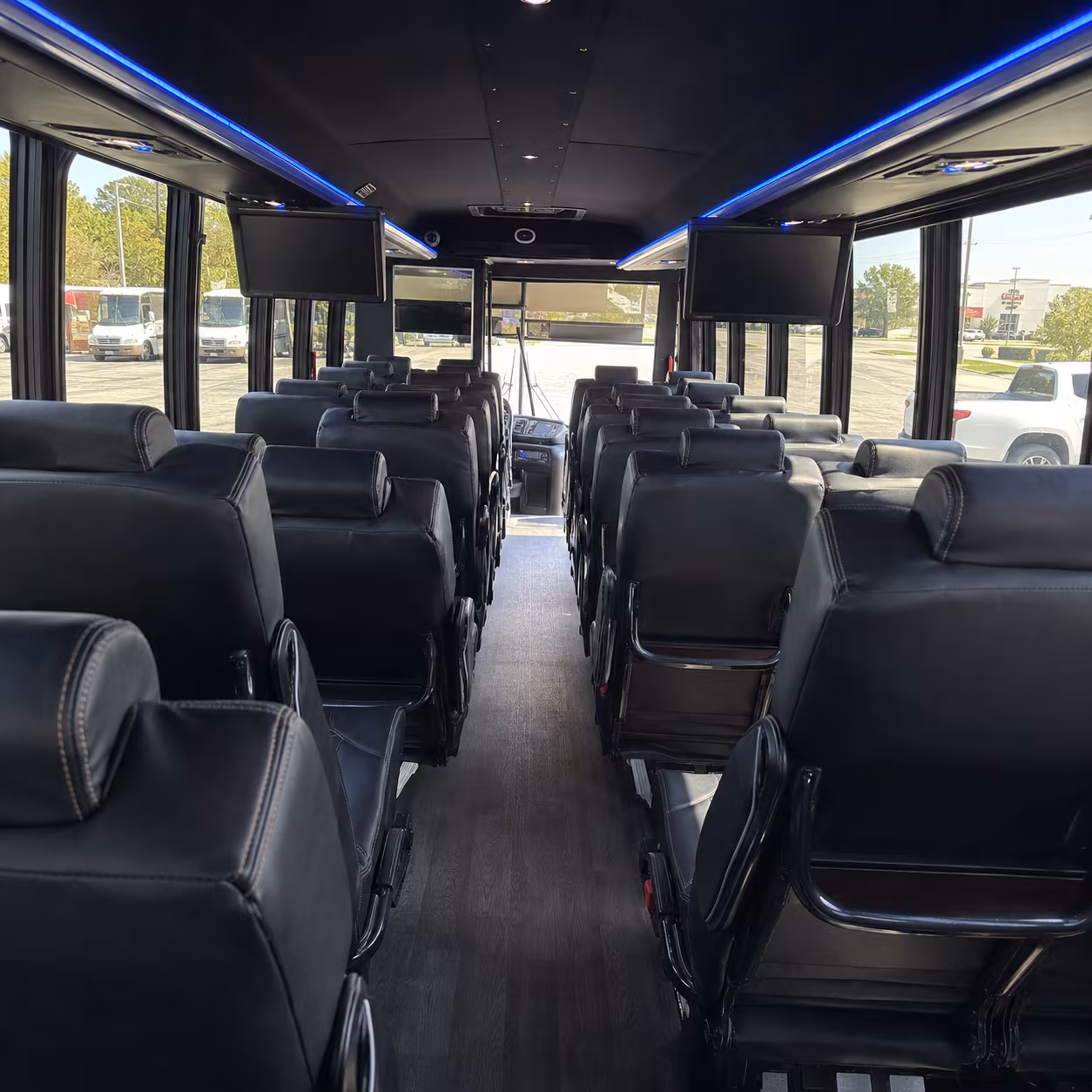 warren 30 passenger minibus inside