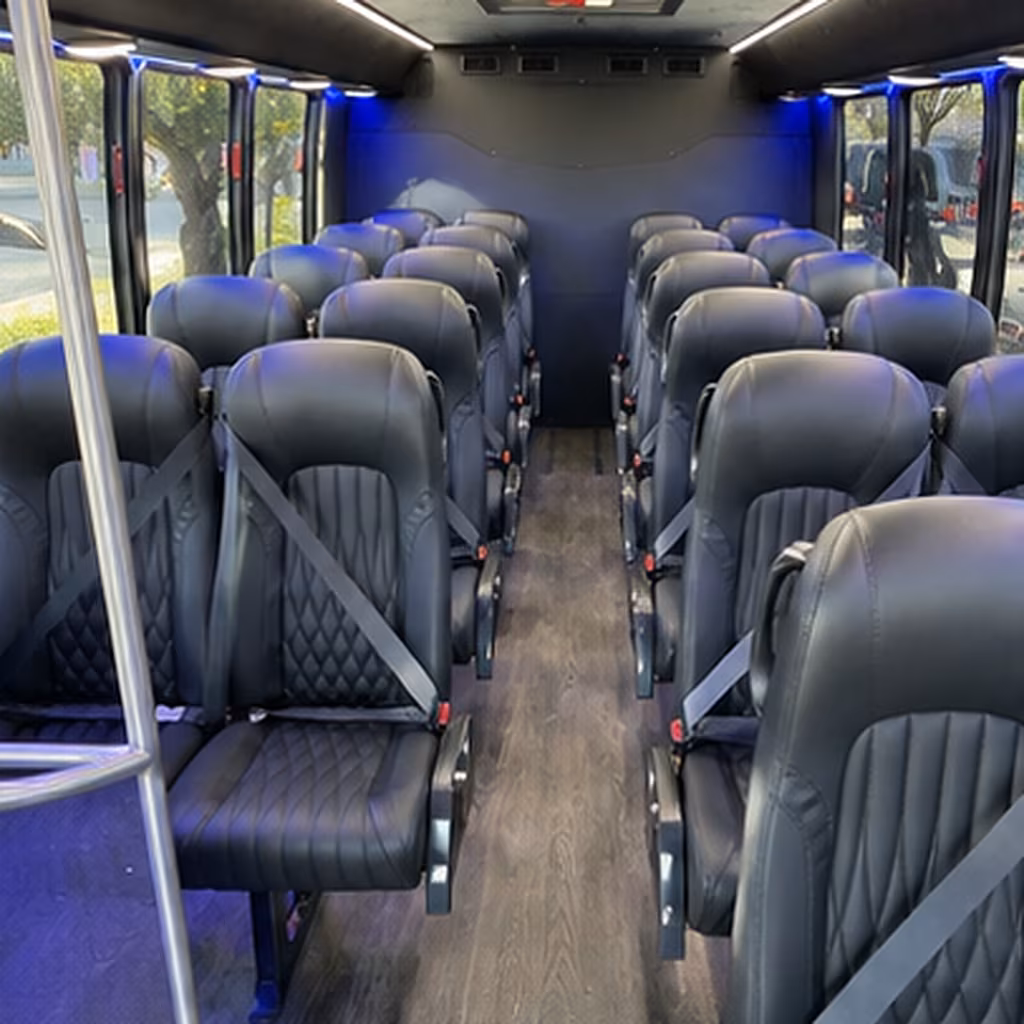 warren 30 passenger minibus interior