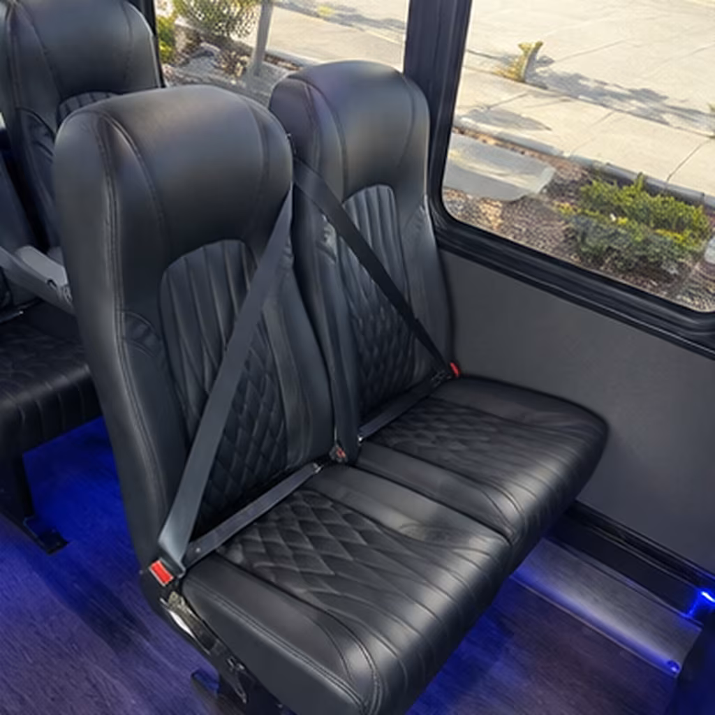 warren 35 passenger minibus inside