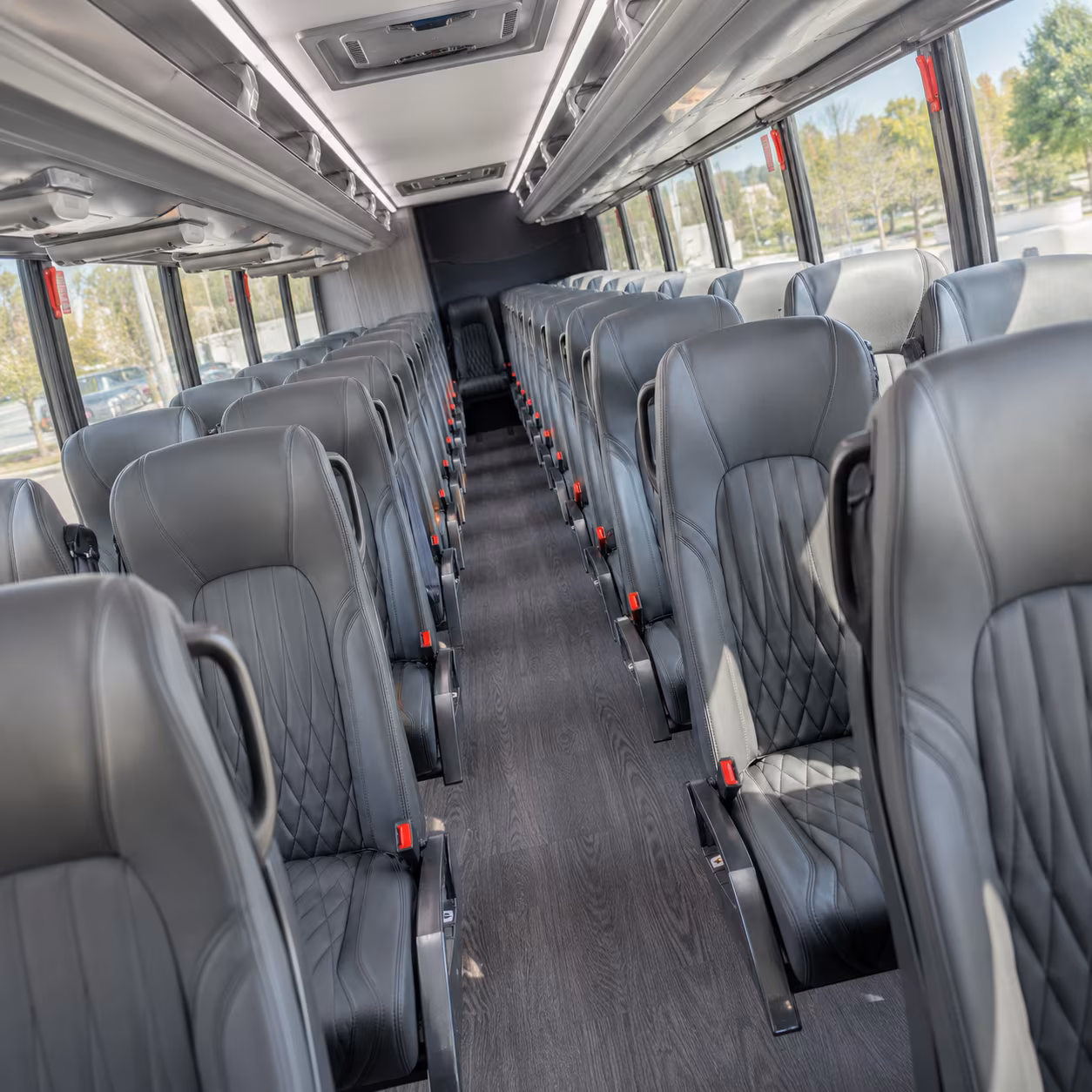 warren 35 passenger minibus interior