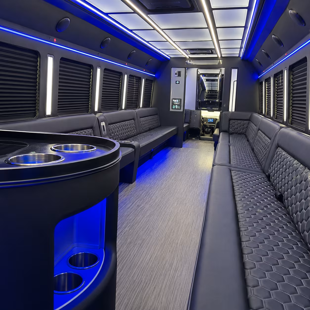 warren party bus inside