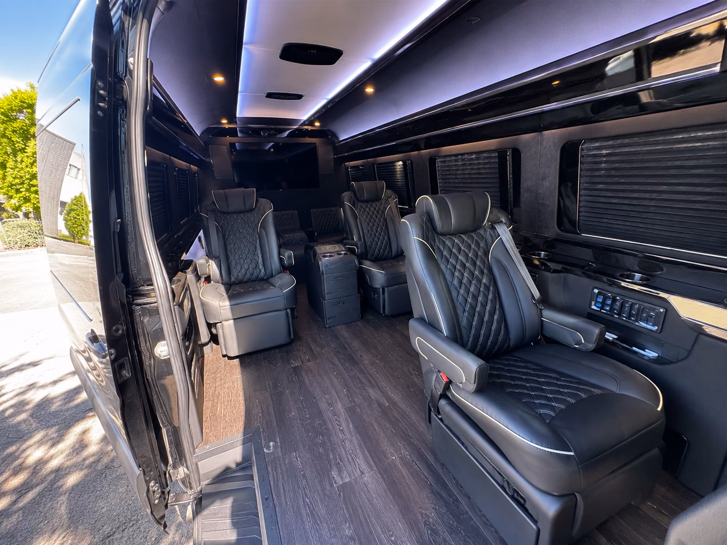 warren sprinter van with driver inside